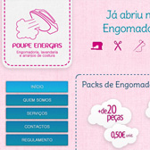 Web Site Engomadoria Poupe Energias, Póvoa de Varzim